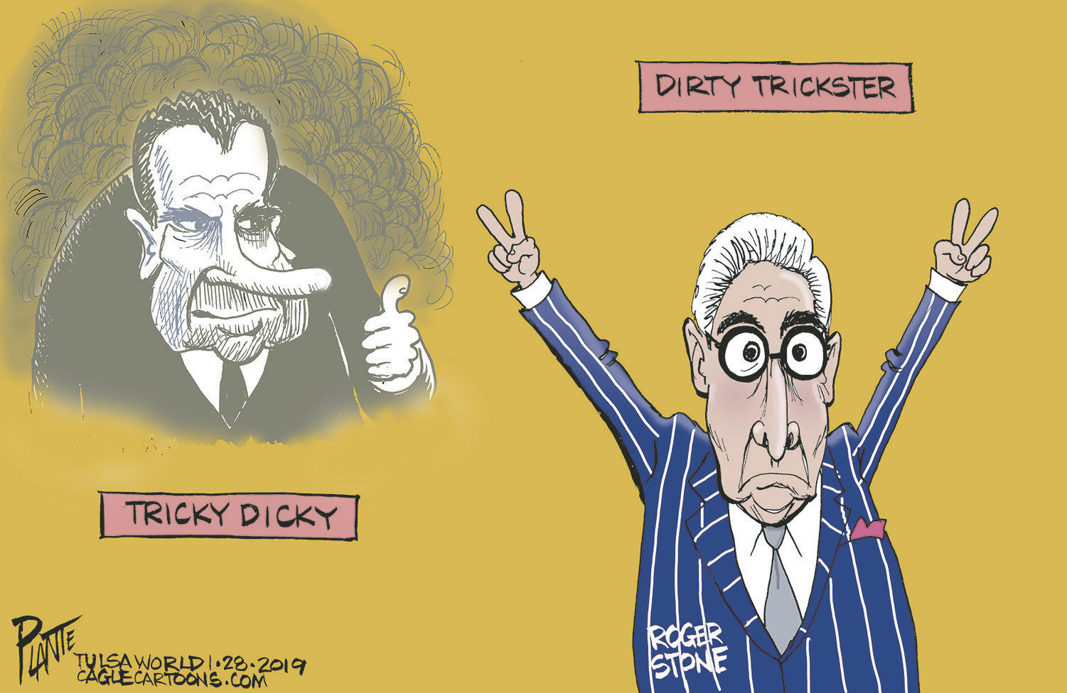 Bruce Plante Cartoon: The Dirty Trickster